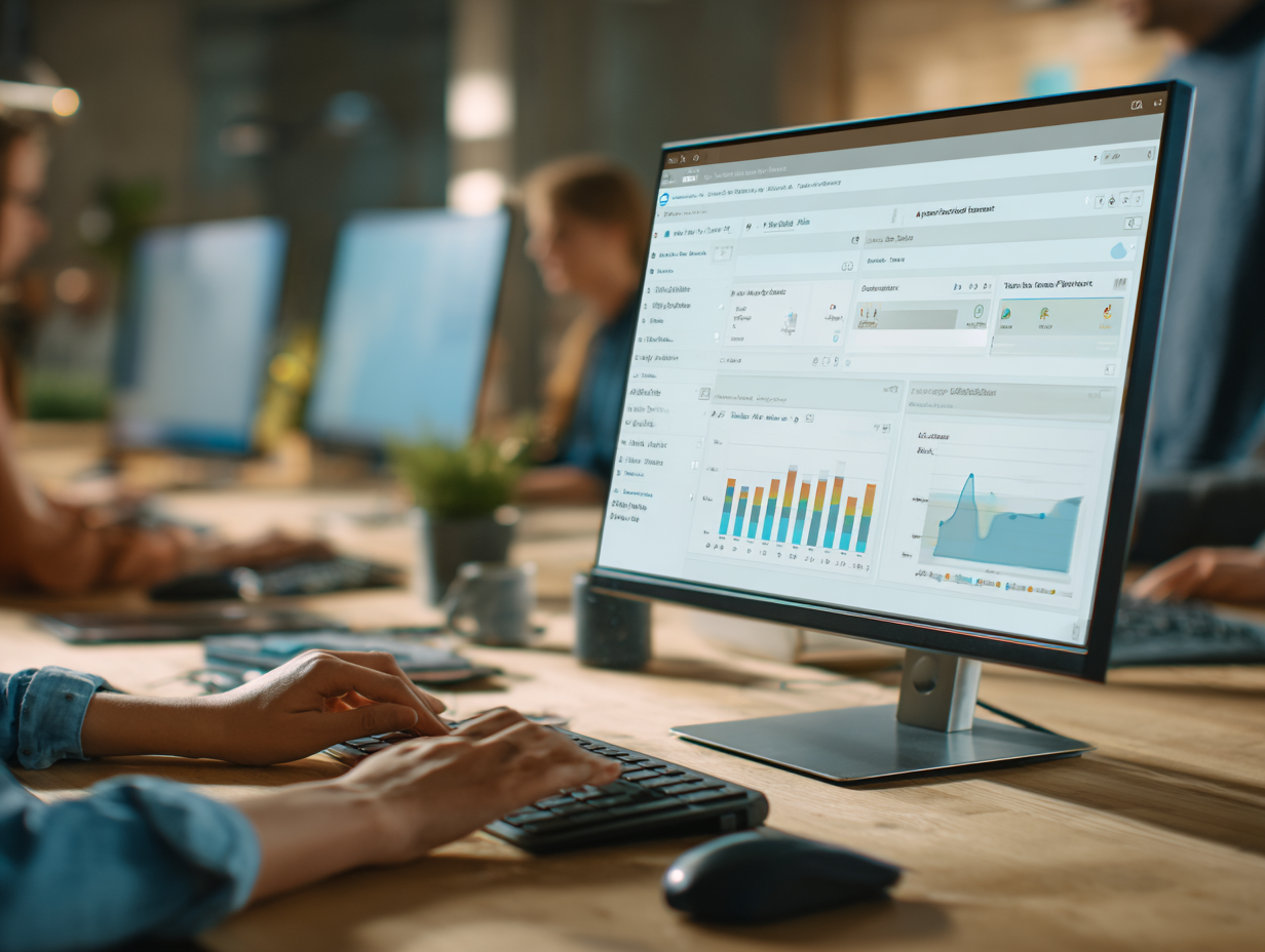 Financial reporting dashboard